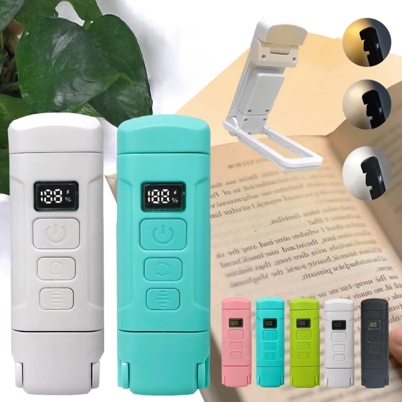 Lenvoshop Rechargeable Reading Light with Page Holder
