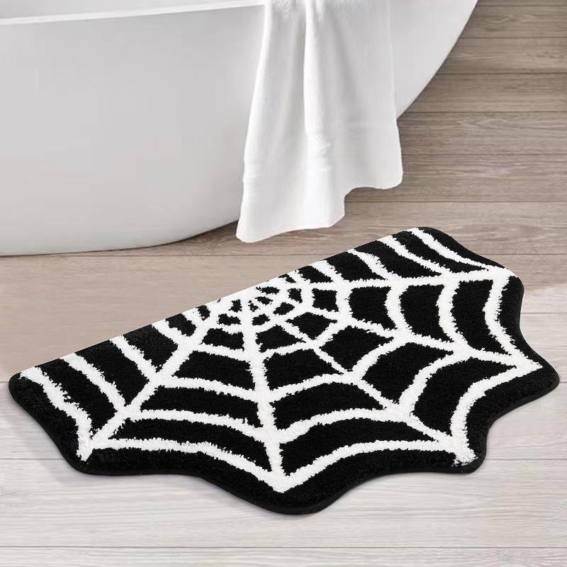 Lenvoshop Spider Web Indoor Halloween Carpet