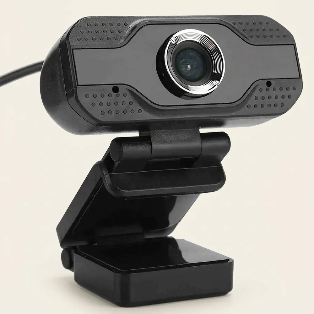 Full HD 1080p Webcam with Built-In Microphone — Plug & Play USB